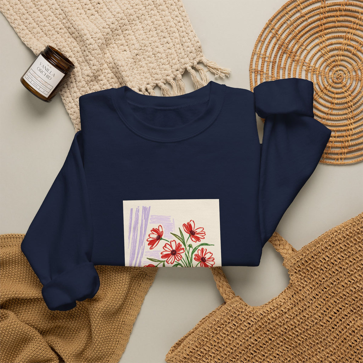 Pink Vase and Lemon Sweatshirt