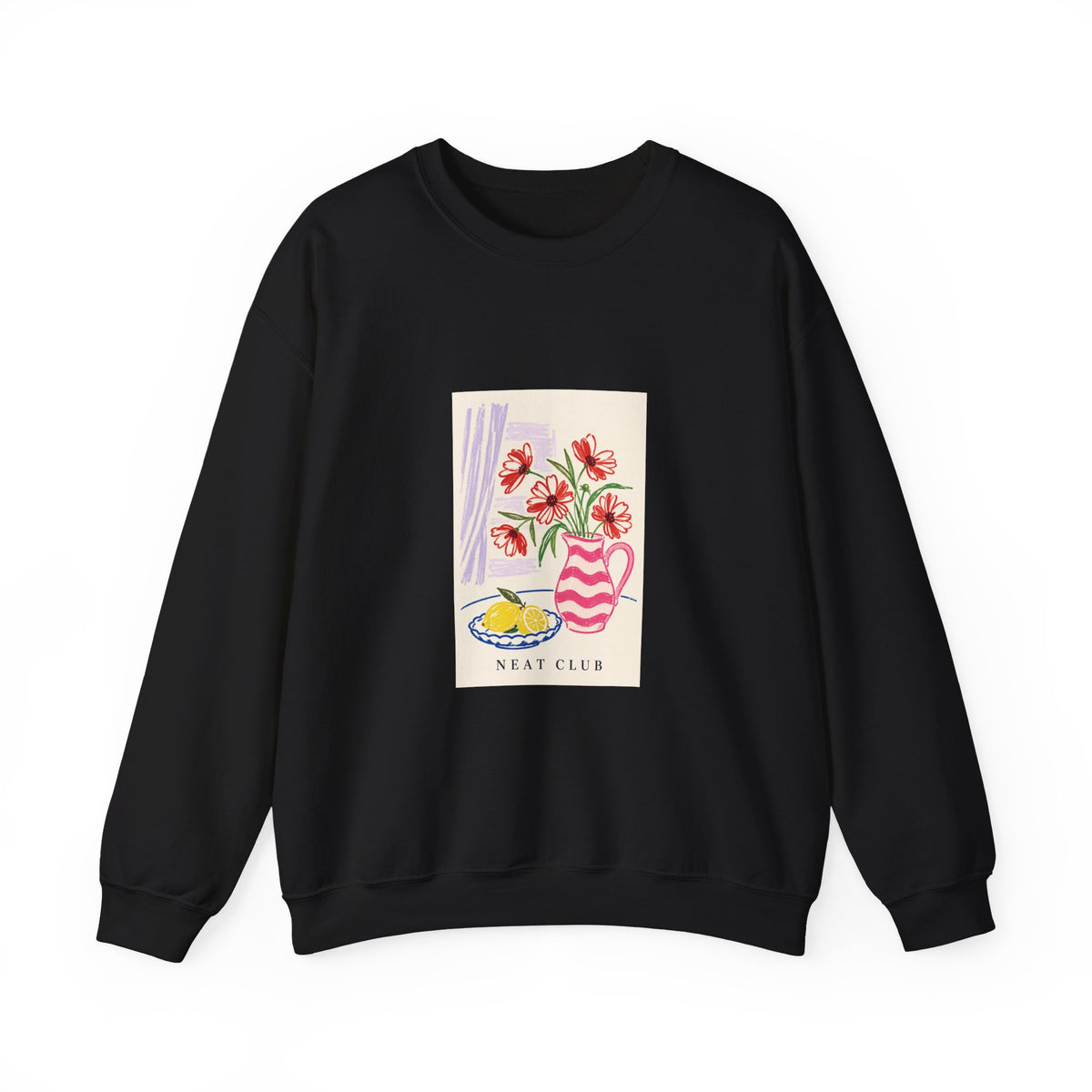 Pink Vase and Lemon Sweatshirt