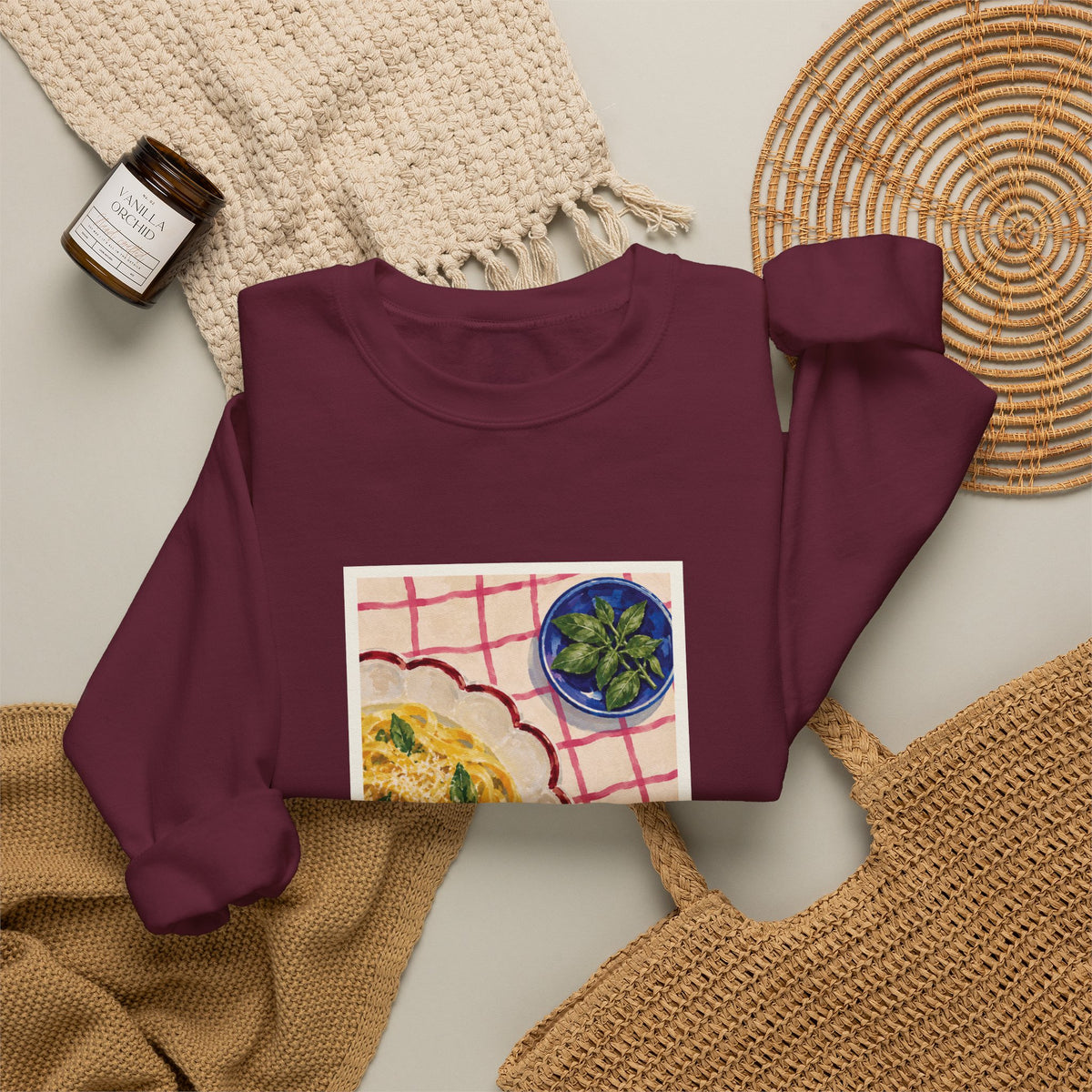 Pasta Graphic Sweatshirt