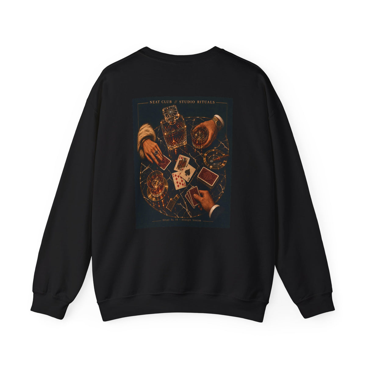 Midnight Session Black Graphic Sweatshirt