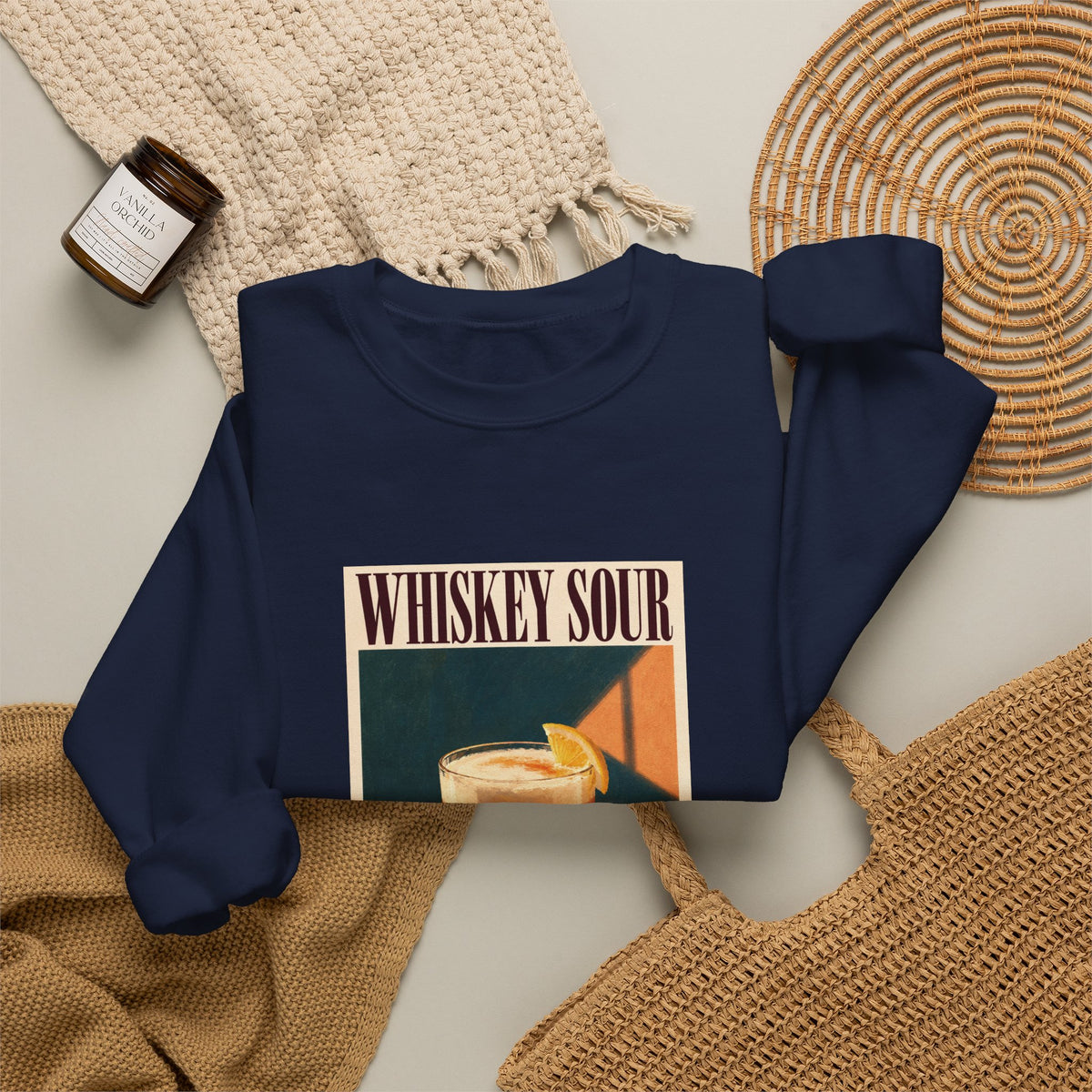 Whiskey Sour Cocktail Sweatshirt
