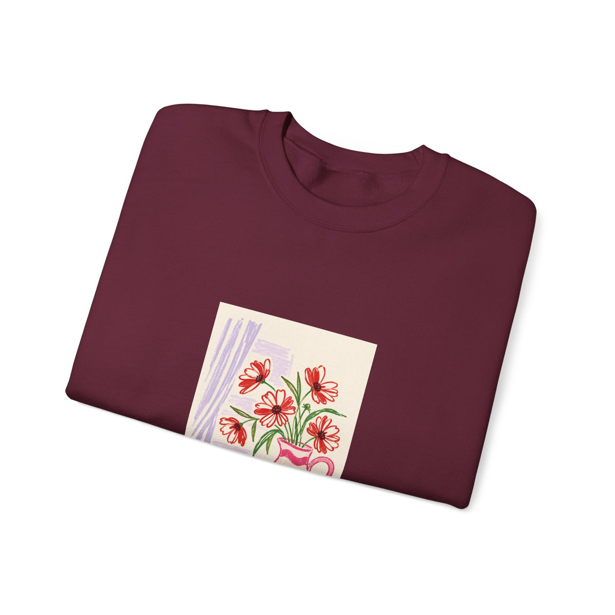 Pink Vase and Lemon Sweatshirt