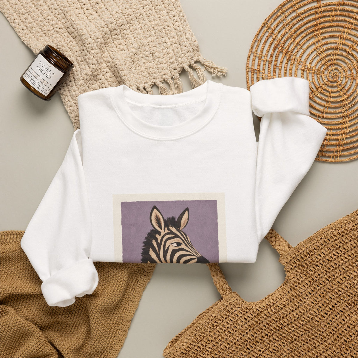 Zebra Graphic Sweatshirt
