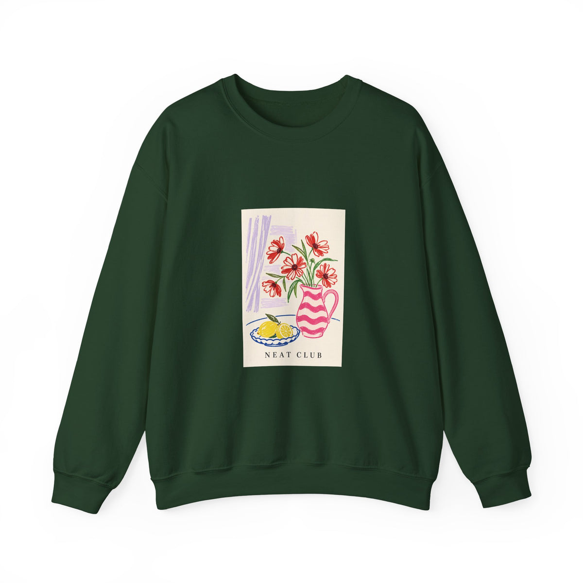 Pink Vase and Lemon Sweatshirt