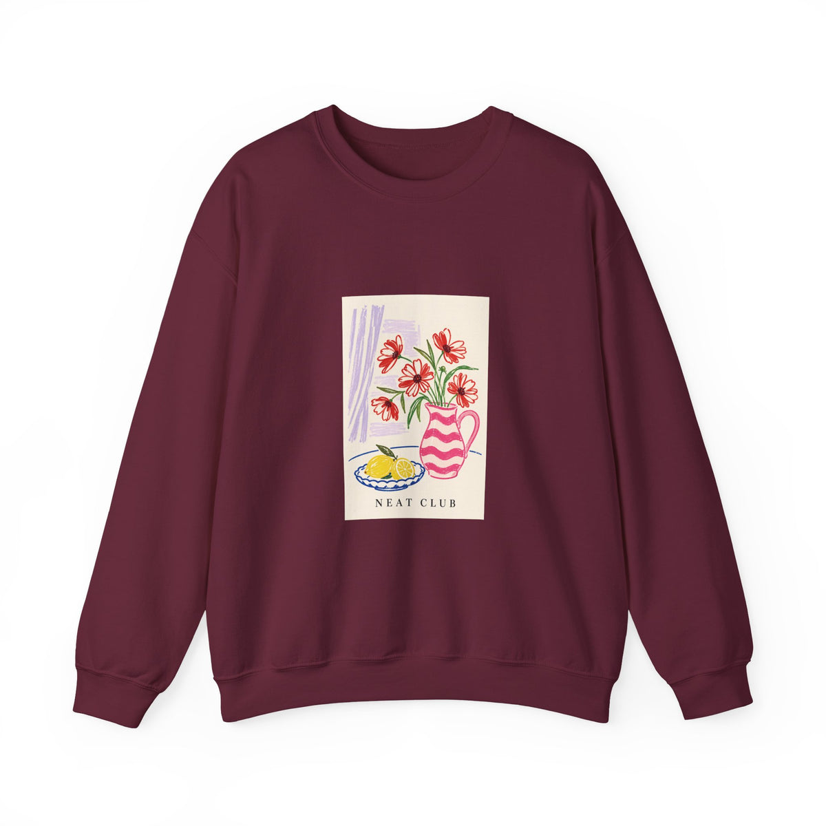 Pink Vase and Lemon Sweatshirt