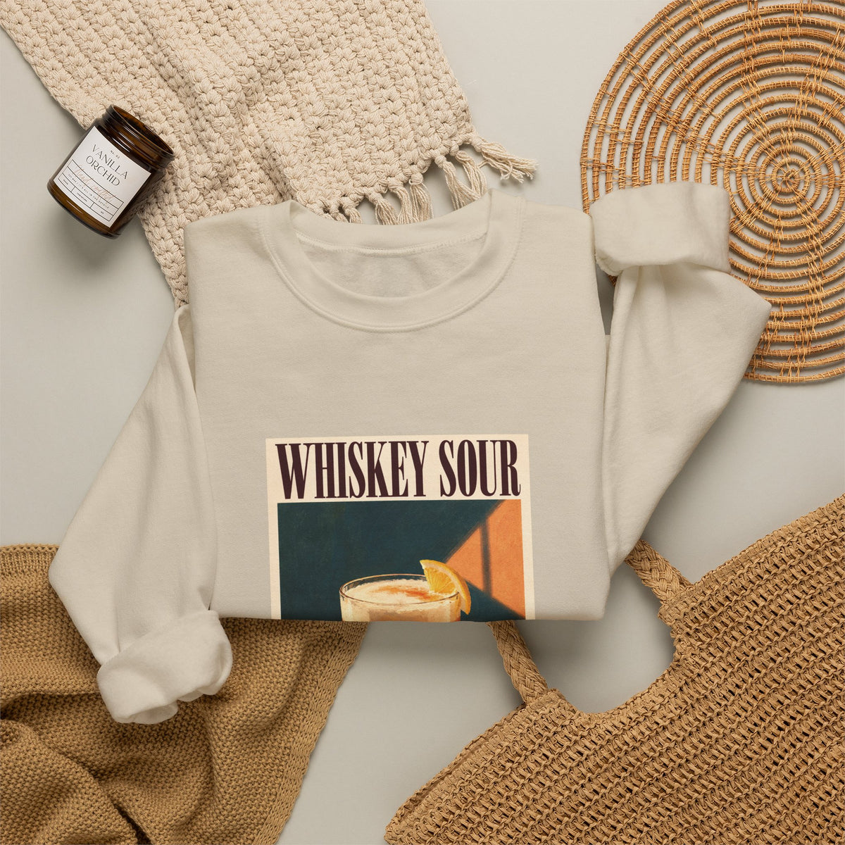 Whiskey Sour Cocktail Sweatshirt