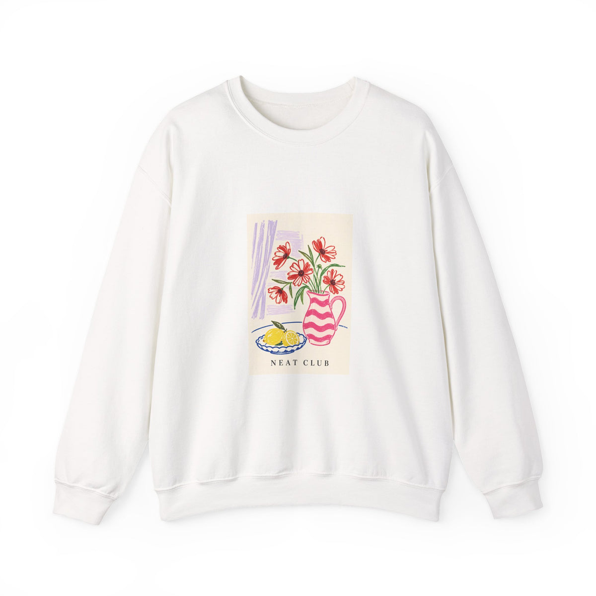 Pink Vase and Lemon Sweatshirt