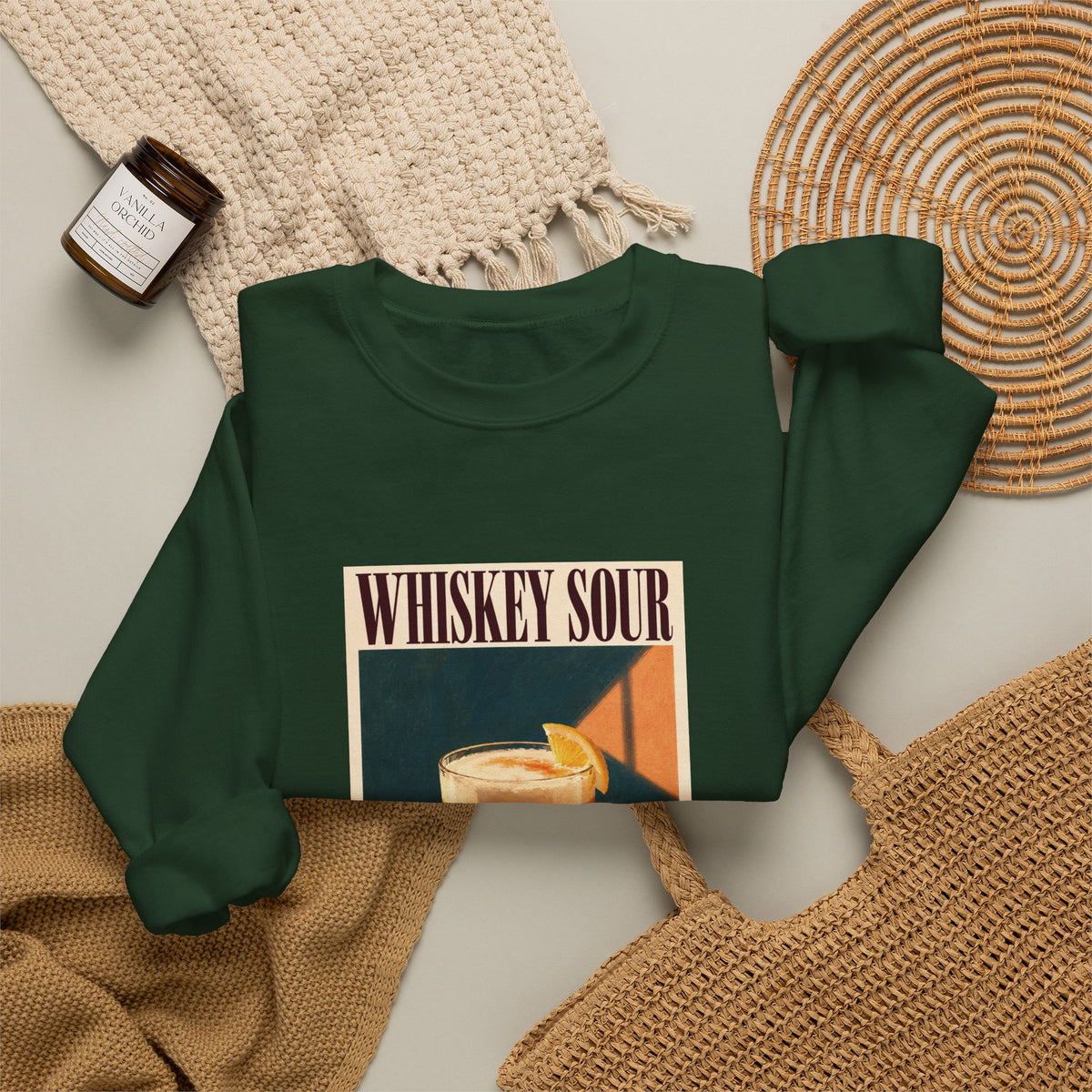 Whiskey Sour Cocktail Sweatshirt
