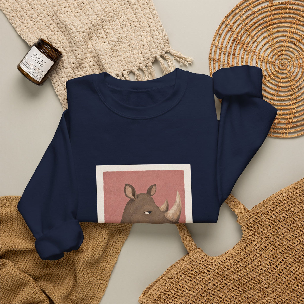 Rhino Portrait Sweatshirt