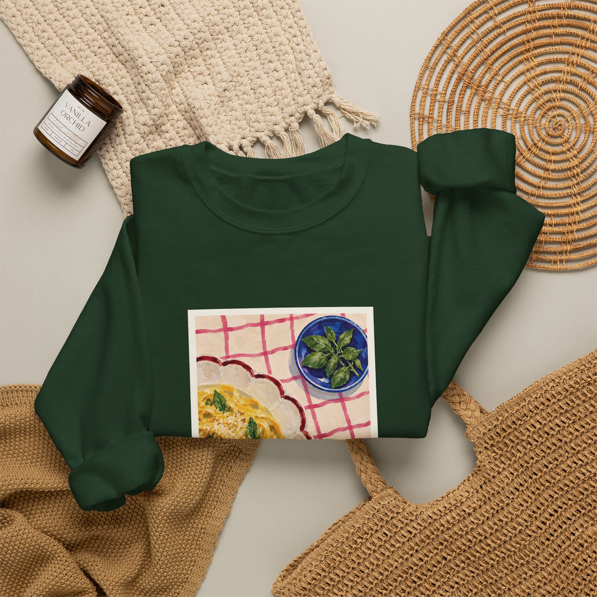 Pasta Graphic Sweatshirt