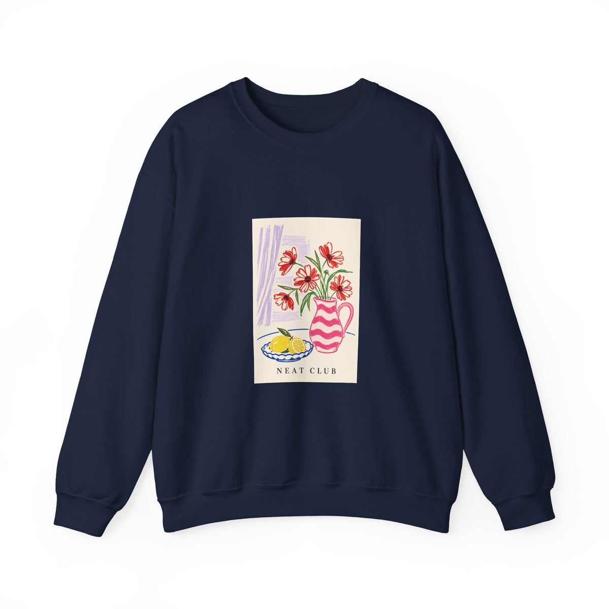 Pink Vase and Lemon Sweatshirt
