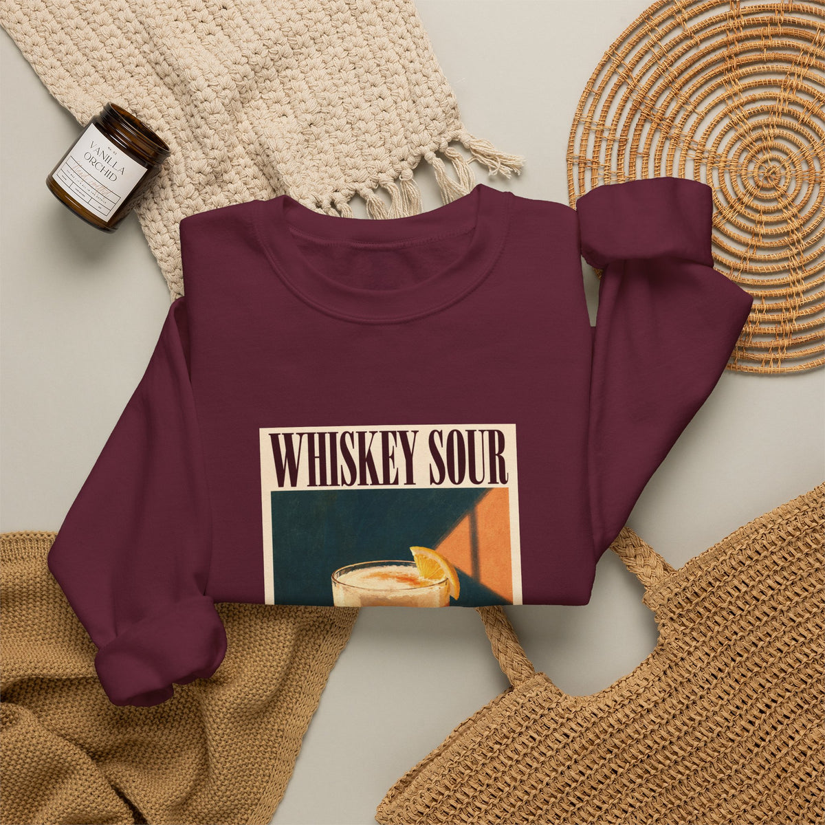 Whiskey Sour Cocktail Sweatshirt