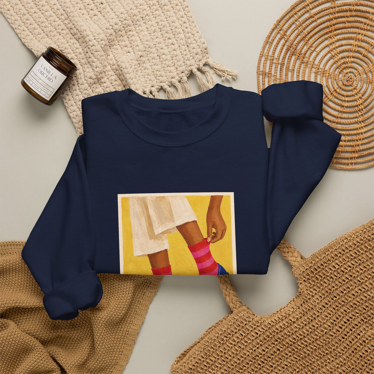 Retro Socks & Loafers Sweatshirt