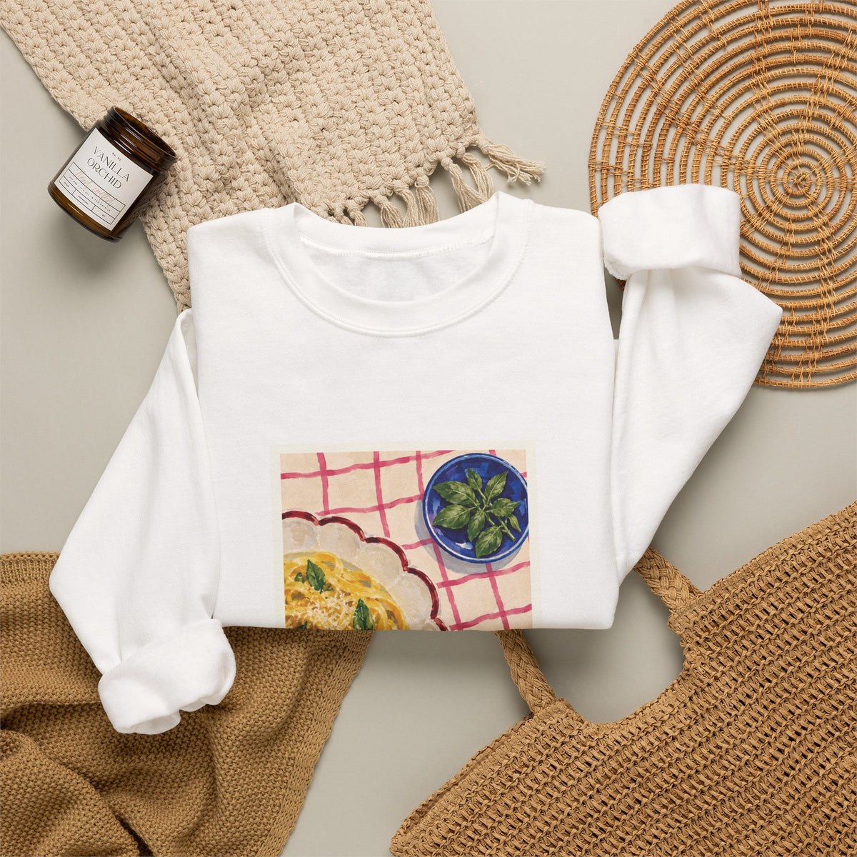Pasta Graphic Sweatshirt