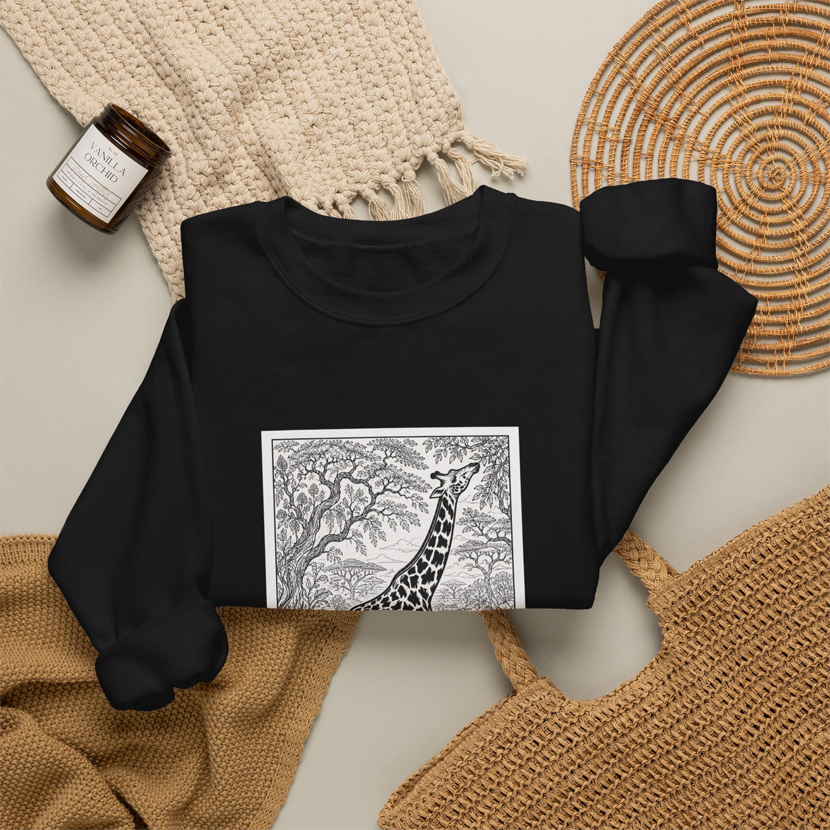 Giraffe Graphic Sweatshirt