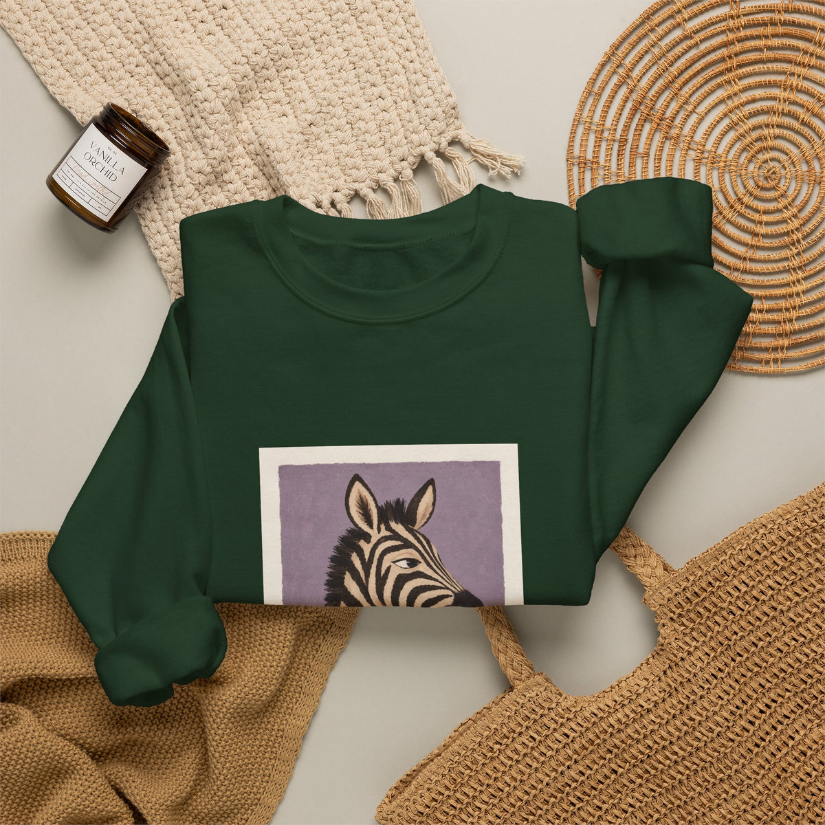 Zebra Graphic Sweatshirt