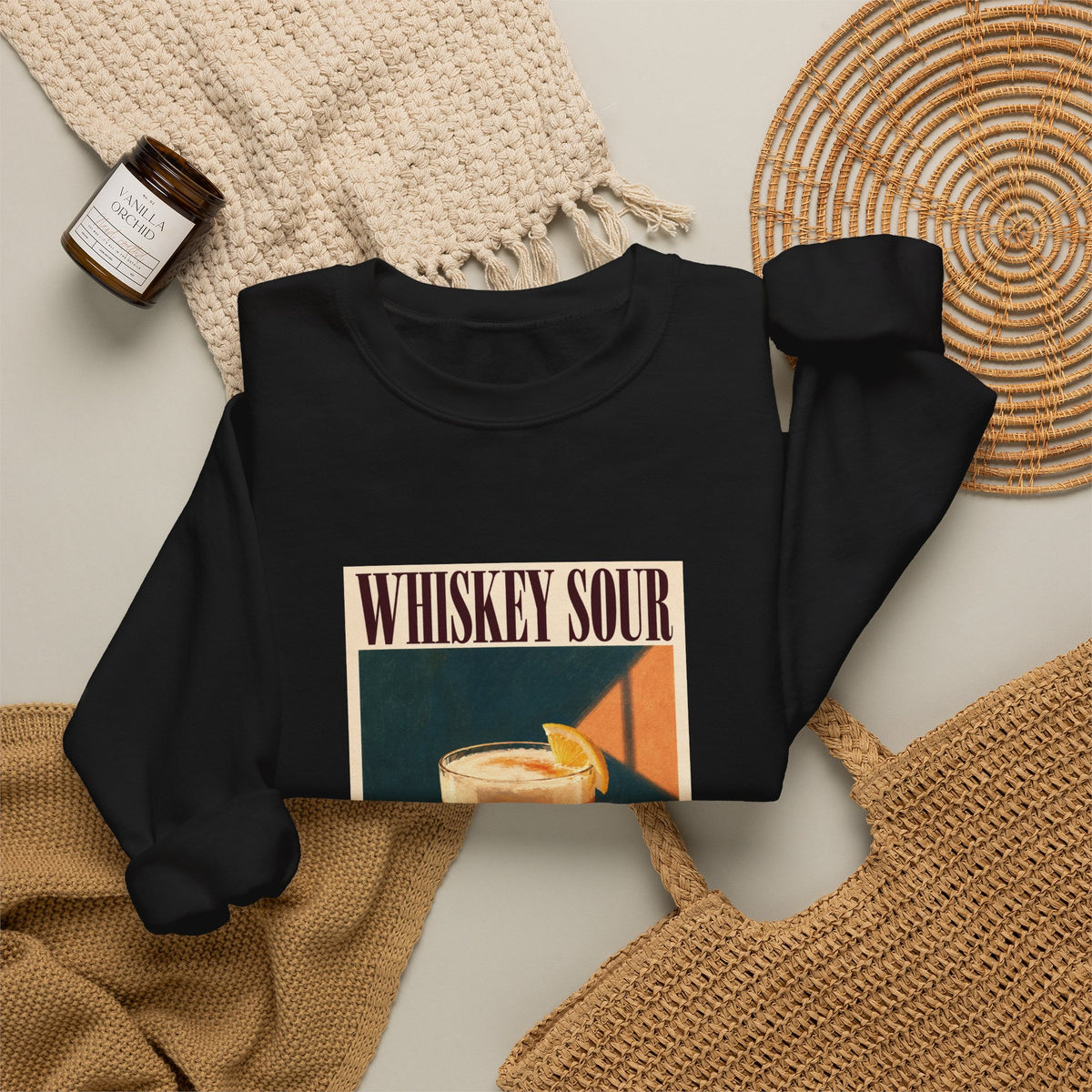 Whiskey Sour Cocktail Sweatshirt